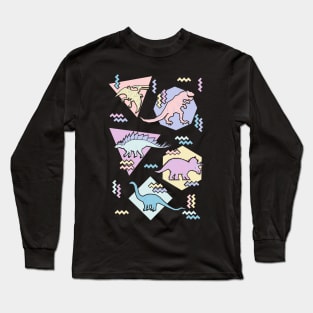 Nineties Dinosaurs Pastel Long Sleeve T-Shirt